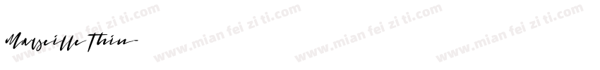 Marseille Thin字体转换
